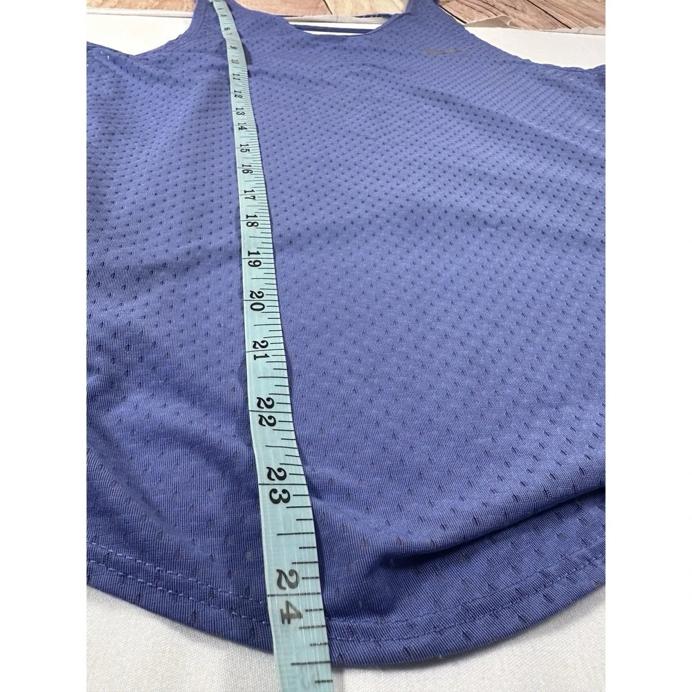 Nike DriFit Women Tank‎ Top XS Mesh Blue Breathable Vneck XSMALL